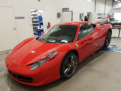 Rød ferrari